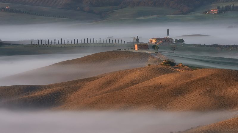 Туманное утро в Тосканеphoto preview