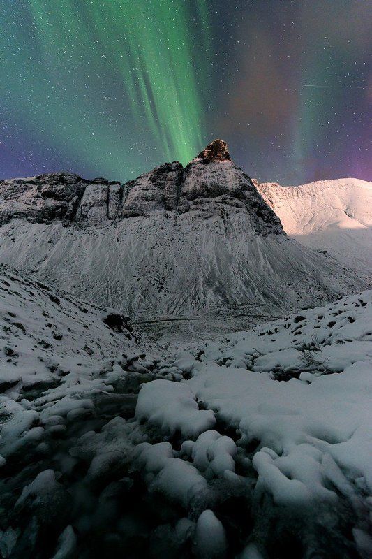 Звезды, Север, Северное сияние, Хибины Ночные Хибины фото превью
