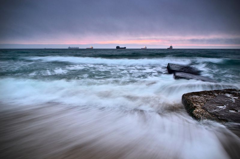 boat, coast, long exposure Варнаphoto preview