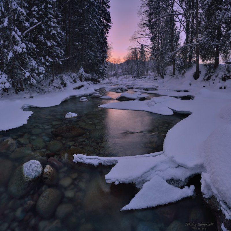 high tatras, высокие татры, восточные татры, eastern tatras, tatry, tatranska jovorina, jovorinka, jaworowy potok, creek, river, mountains, winter, snow, tatras national park, татры, словакия, зима, горная река, зимняя река Зимняя река Яворинкаphoto preview