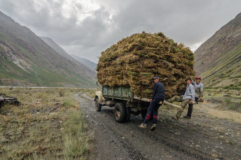 Таджикистан, Мастча, Горы, Зарафшан, Кортофельное поле Горная Мастча (Мастчои Кухистон)photo preview