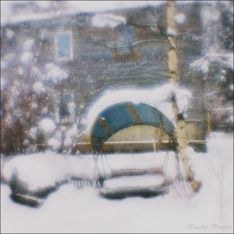 монокль, индустар-50, artрhoto, manuallens, художественное фото Снежные качелиphoto preview