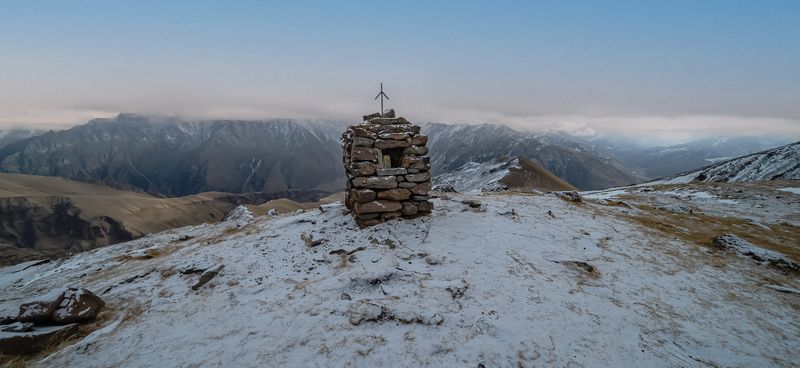 Грузия, Казбеги, Степанцминда, гора Казбек В горах Грузииphoto preview