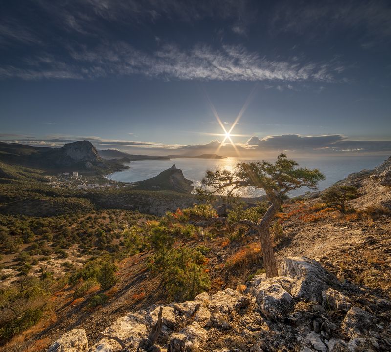 новый свет, коба-кая, капчик, утро, рассвет, черное море Когда горит одна звезда фото превью