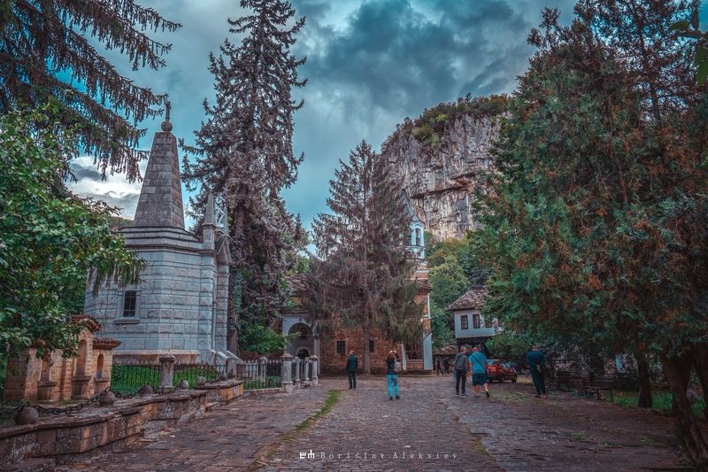 българия,bulgaria,дряновски манастир,the dryanovo monastery,dark,light,old,building,travel,rain,sky,clouds,rock, Дряновски манастир - The Dryanovo Monasteryphoto preview