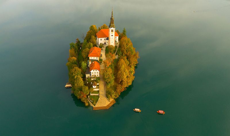 блед, озеро, словения, bled, slovenia, альпы, юлийские альпы, пейзаж, триглав, alps Остров Бледphoto preview