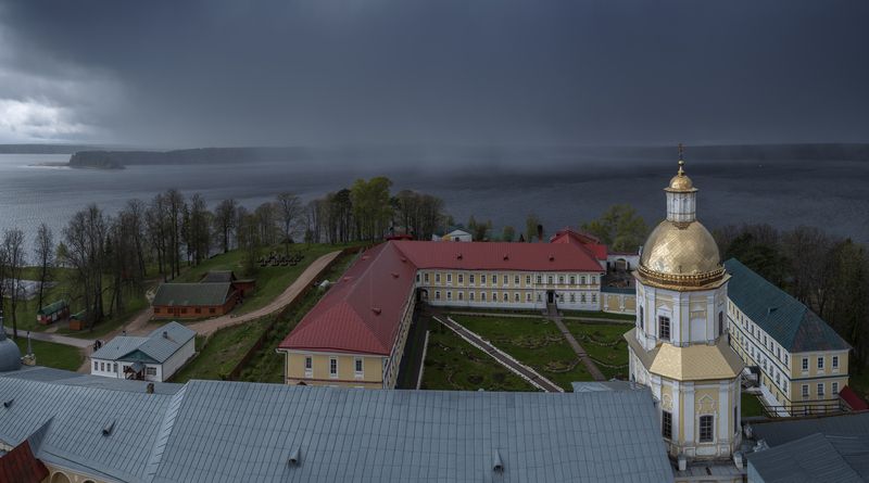 нилова пустынь, нило-столбенская пустынь, селигер, светлица, снегопад, метель Ща вдарит!photo preview