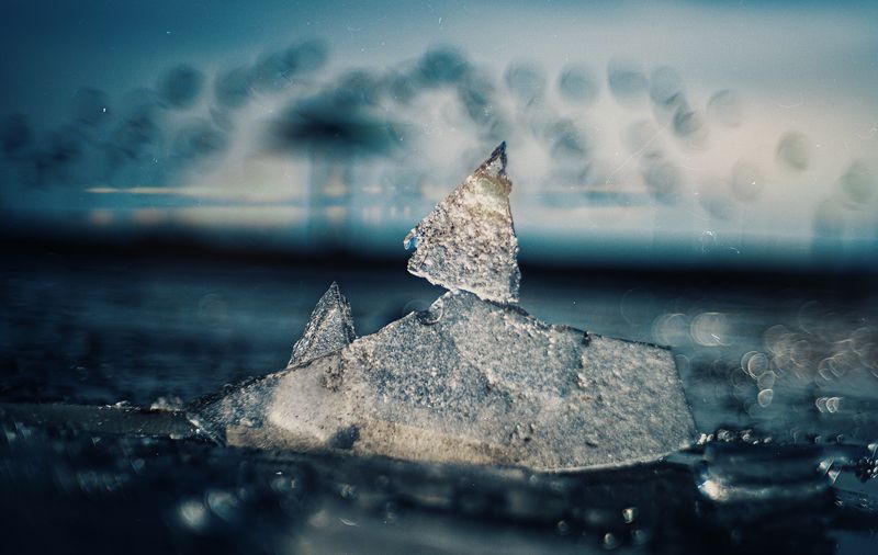 зима, крымская зима, природа, пейзаж, лёд, атмосферное, голубое, стилизация, боке, корабль, сфинкс, мануальное, винтажная оптика, юпитер-3, керчь, крым, россия Боспорский лёд.photo preview