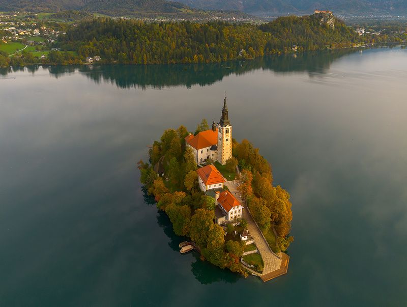 блед, озеро, словения, bled, slovenia, alps, dji, пейзаж, триглав, альпы, юлийские альпы, озеро блед, остров, остров блед Озеро Бледphoto preview