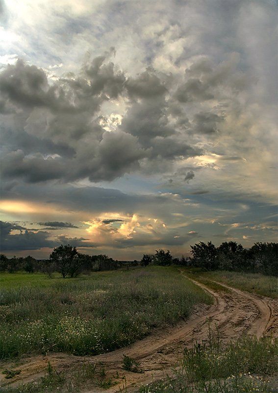 пейзаж, закат, степь, дон ***photo preview