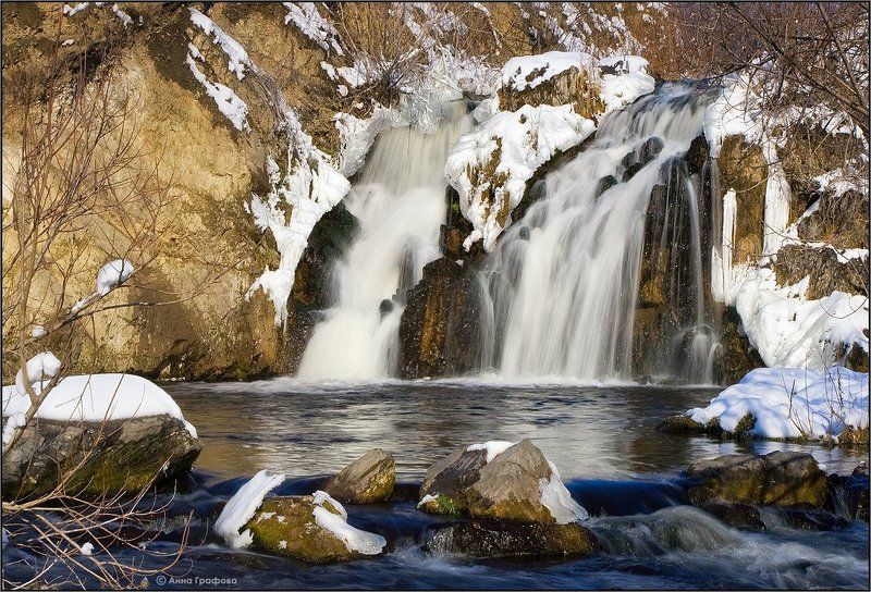 нсо, водопад, белово, осень, аня графова Ещё раз про Беловский водопад ///photo preview