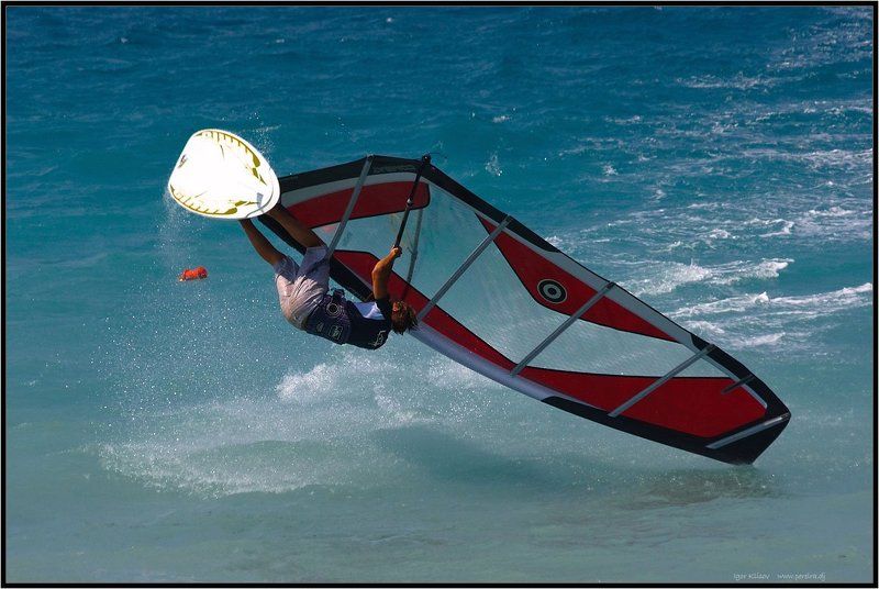 виндсерфинг, родос, forwardloop Forward loopphoto preview