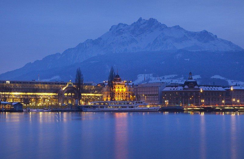 альпы, люцерн Зиминий городphoto preview