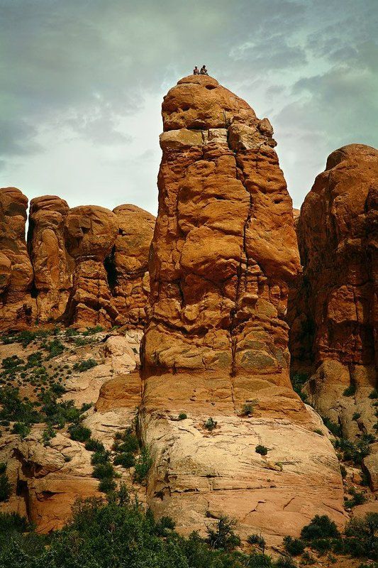 Сидя на красивом холме.photo preview