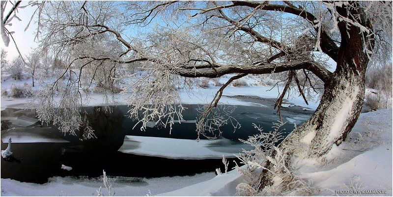 река,зай,вода,россия,ледоход,зима,снег,дерево,salman,фото,лёд, ледоходphoto preview