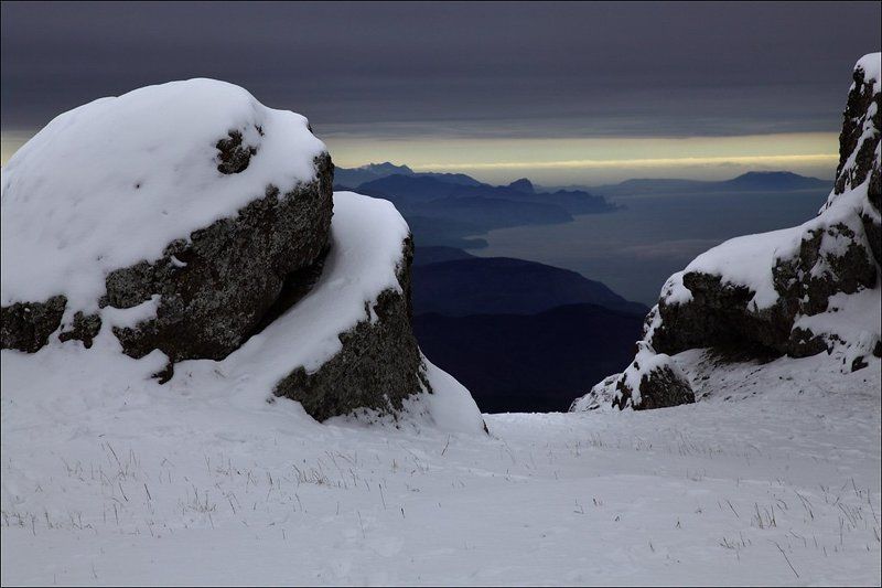 горы,зима ,крым па склонах Демерджиphoto preview