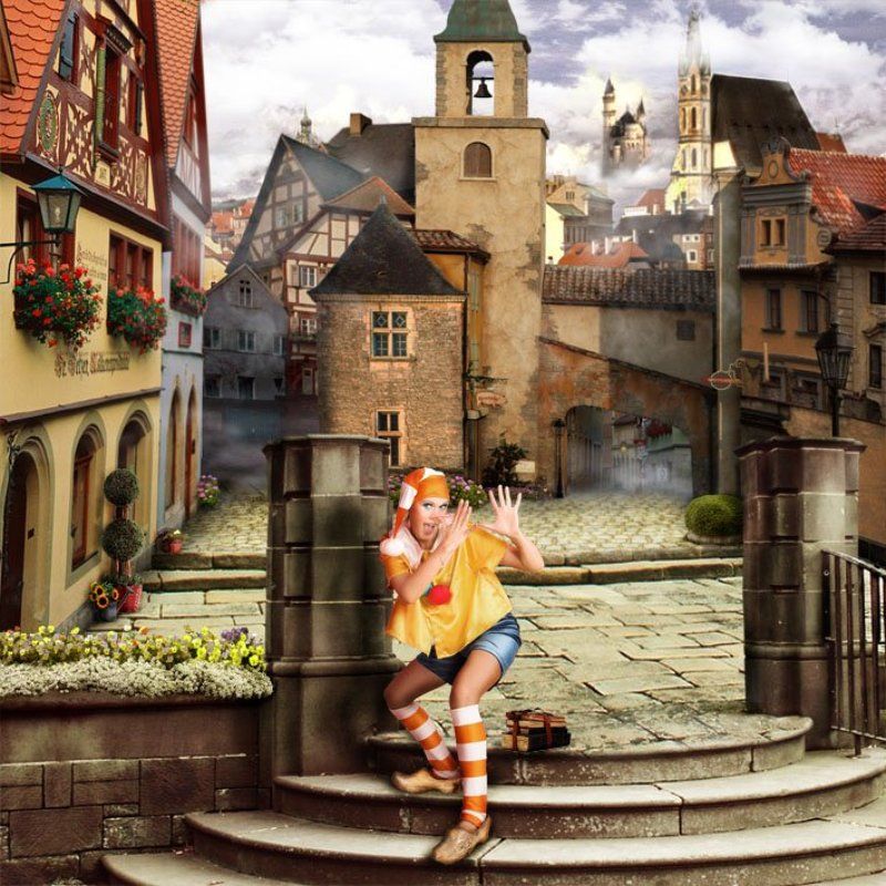 фотоманипуляция, девушка, сказка, коллаж, фото  фото превью