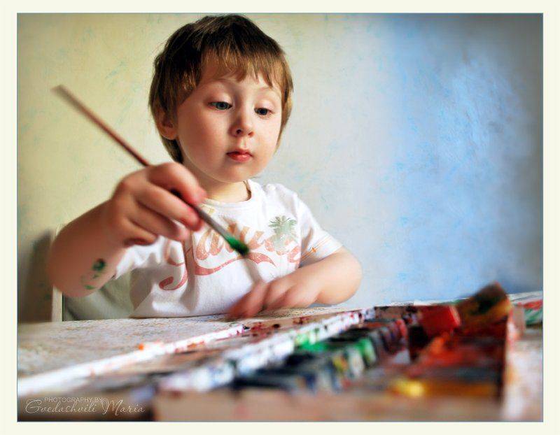 В творческом порыве. Автор: Maria Gvedashvili , Maria Gvedashvili