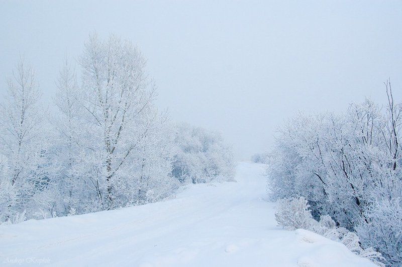 снег, енисей, сибирь, красноярск ***photo preview