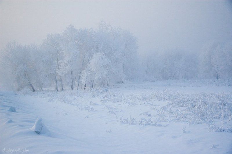 снег, енисей, сибирь, красноярск ***photo preview