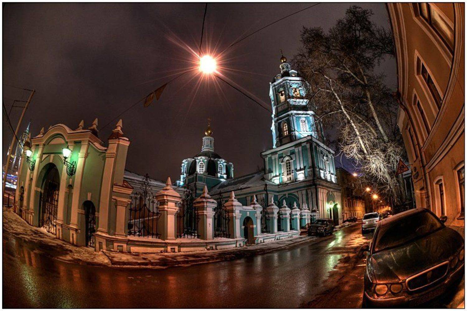 москва, зима, вечер,  храм, Иван Исаев