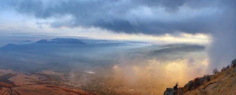 крым, демирджи, панорама Между облаками.photo preview