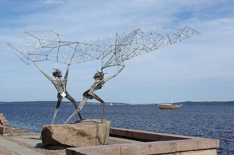 скульптура, озеро Рыбакиphoto preview