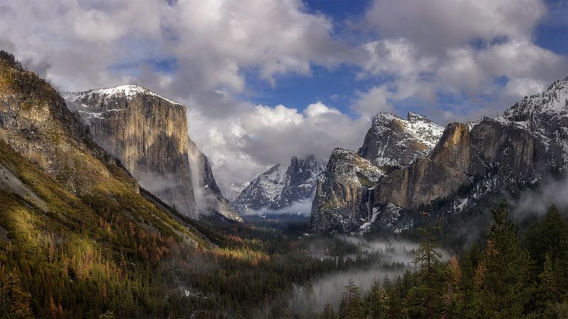 Yosemite, Tunnel View После зимнего шторма...photo preview