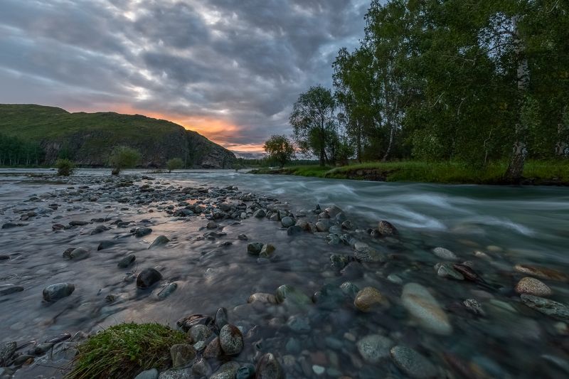 Рассвет в устье Мульты.photo preview