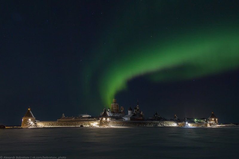 Север, Северноесияние, Соловки Соловецкая аврораphoto preview