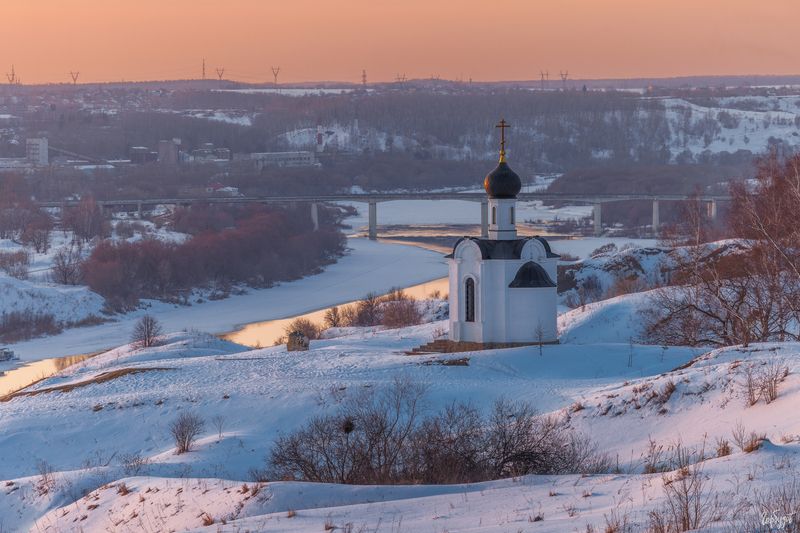 Часовня Илии Пророка на Сорокиной горе. Алексин.photo preview