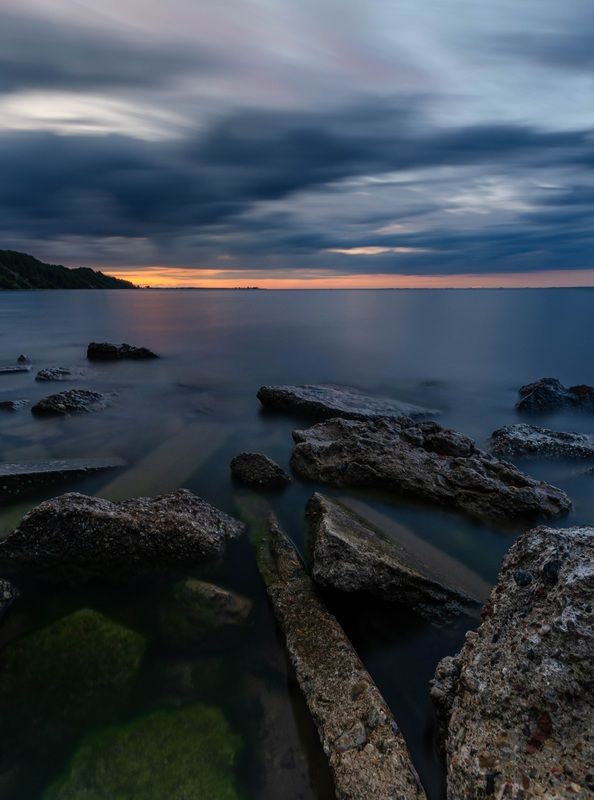 polska, poland, gdynia, sea, baltic sea, cloud, sky, закат, польша, балтийское море, море, облака, небо, long exposure, landscape, seascape Закатphoto preview