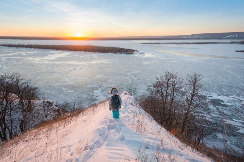 Закат в Сокольих горах, Самарская областьphoto preview