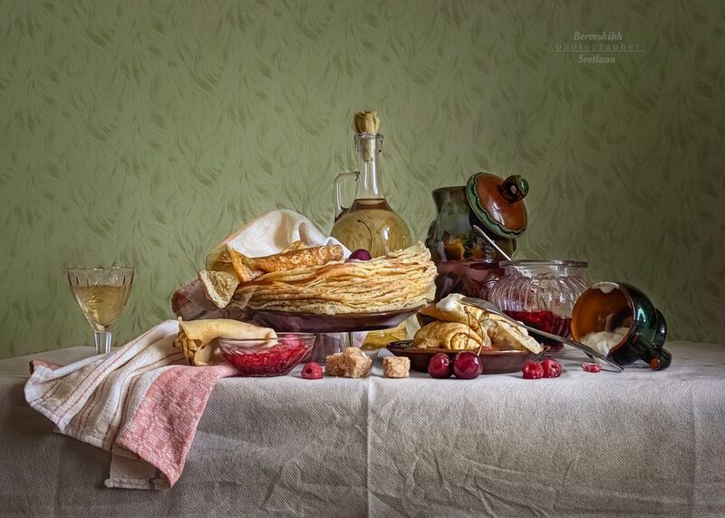 натюрморт, food_photo, еда, блины, масленица, фото у окна, фото на телефон фото на окне, весна, незабудки Гуляй, гуляй, Масленица!photo preview