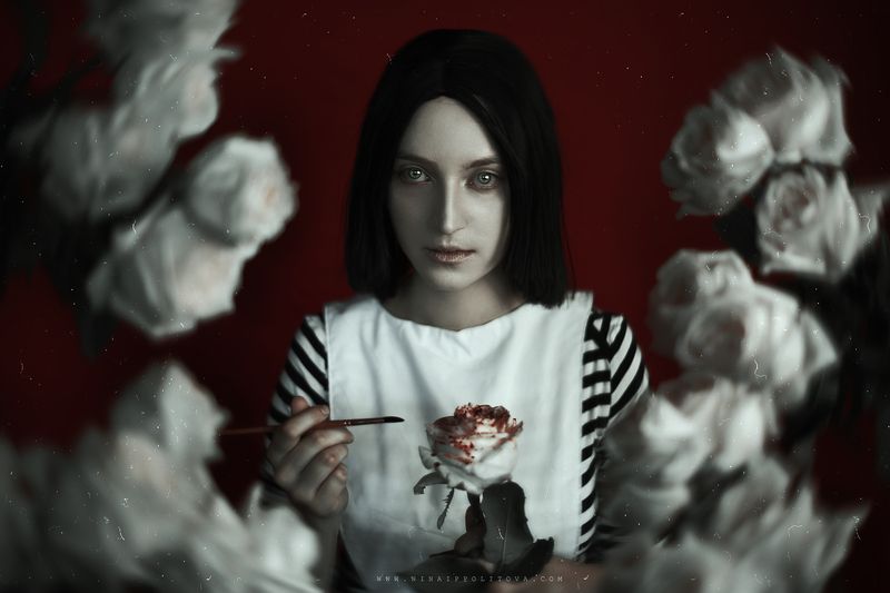 dark, horror, art, photo, cosplay  Б е з у м и е   А л и с  ыphoto preview