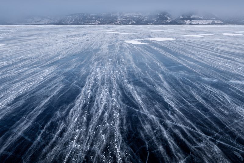 байкал, зима, лед, иркутская область Ледяной ветер Байкала фото превью