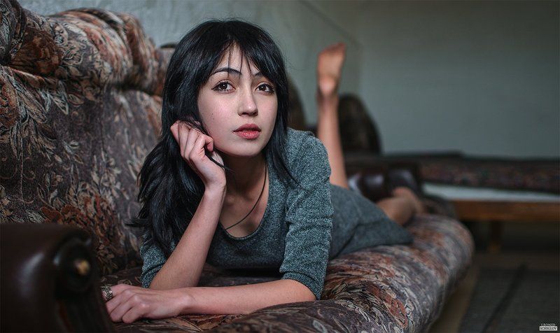 girl, portret, hair, beautiful Евгенияphoto preview