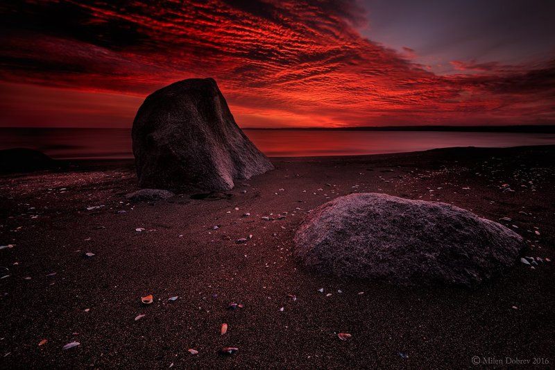 Sunrise,scenic, Bulgaria, morning, calm, serenity Fire in the skyphoto preview
