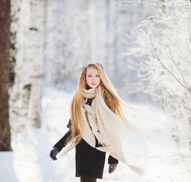 Екатеринбург, Зима, Портрет девушки, Фотограф татьяна кошутина Светаphoto preview