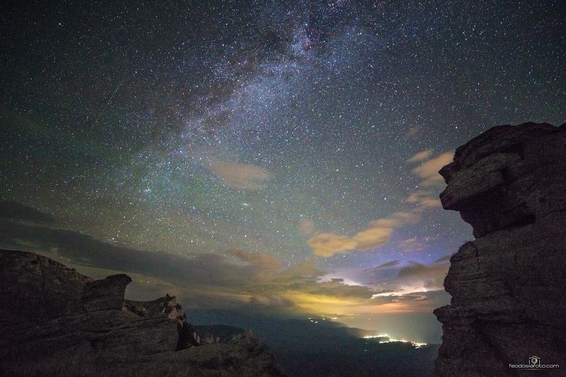 Крым Гроза и Млечный Путь на Южной Демерджиphoto preview