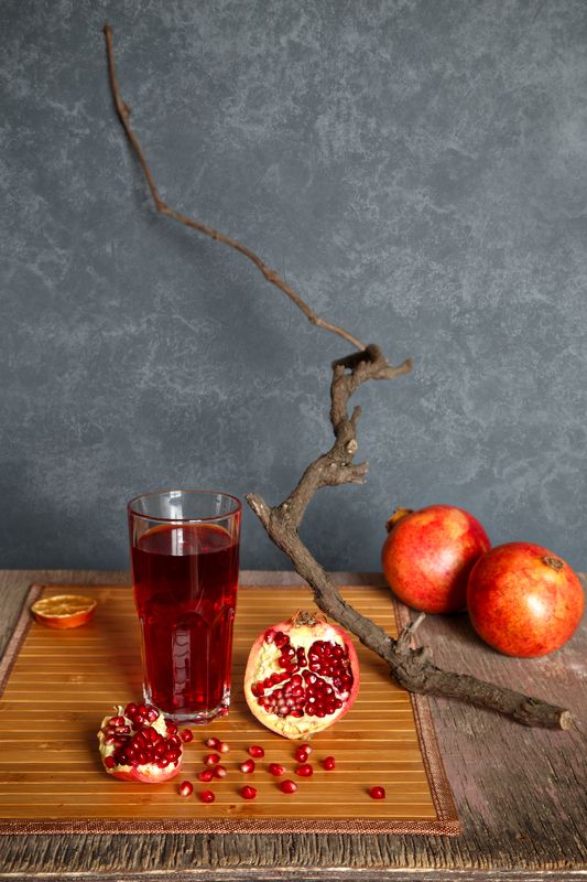 pomegranate, juice, ripe, red, fruit, glass, food, healthy, sweet, organic, juicy, seed, background, wooden, nature,  tropical, fresh, ingredient, vegetarian, raw, closeup, table, nobody, view, drink, freshness, vitamin, pomegranate tree Гранатовый сокphoto preview