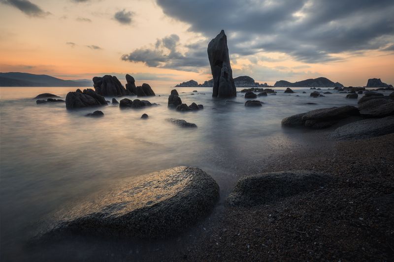 Утро в бухте Триозерье. Приморье.photo preview