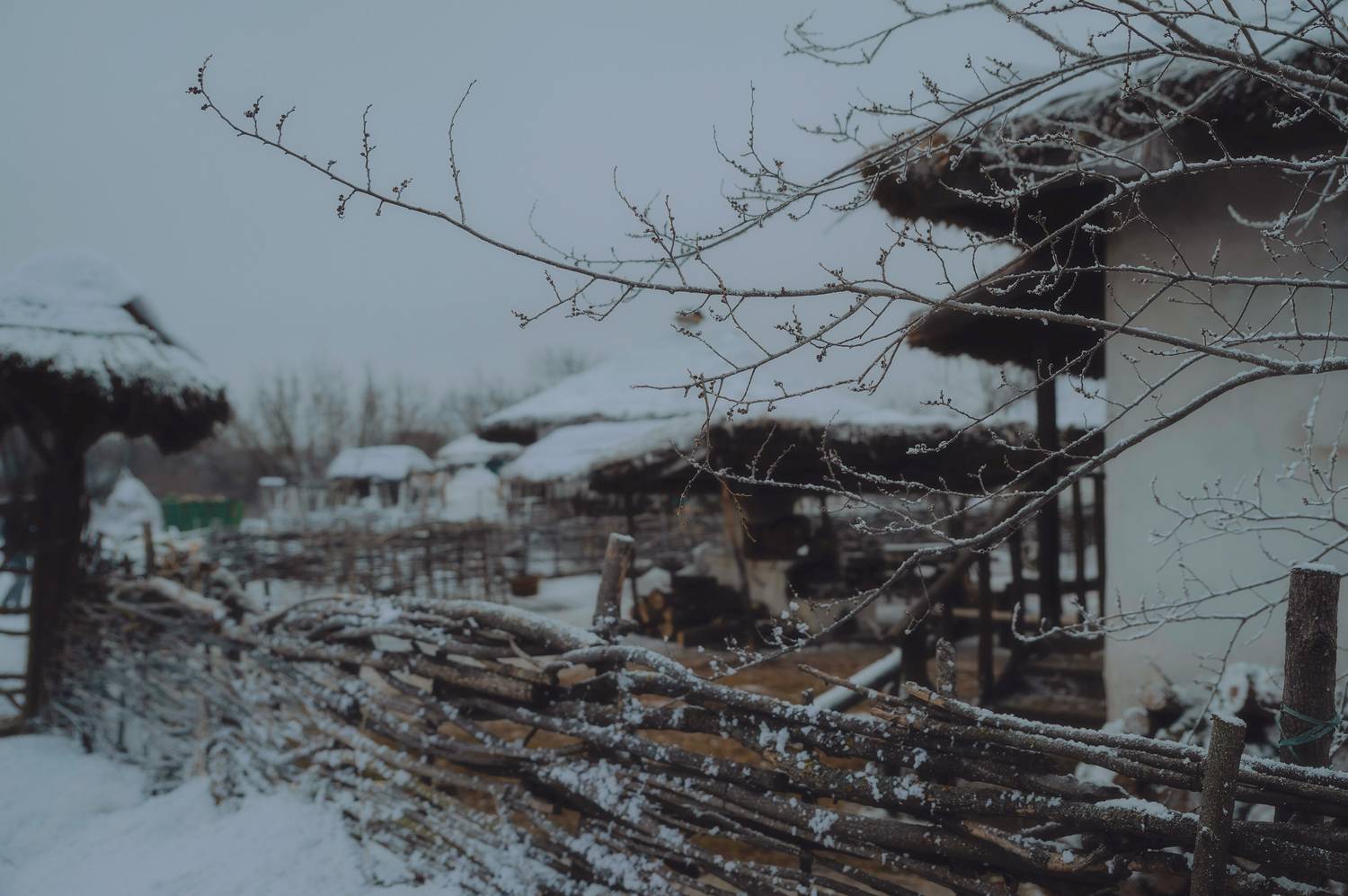 Вечера на хуторе.... Автор: Бугримов Егор winter, twilight, snow, village, frozen, country,, Бугримов Егор