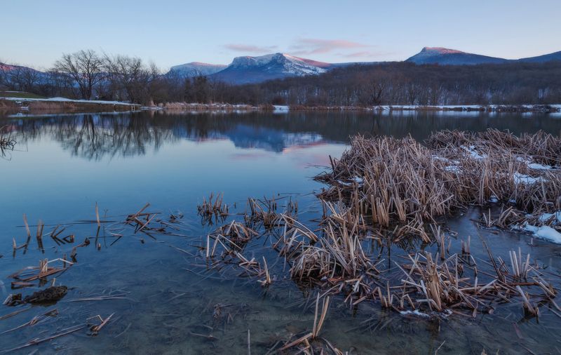 крым, суаткан, пейзаж, богатое ущелье,  crimea, landscape, горы крыма, крымский пейзаж, зима в крыму, nature, природа, foggy, forest Февраль в горах Крымаphoto preview
