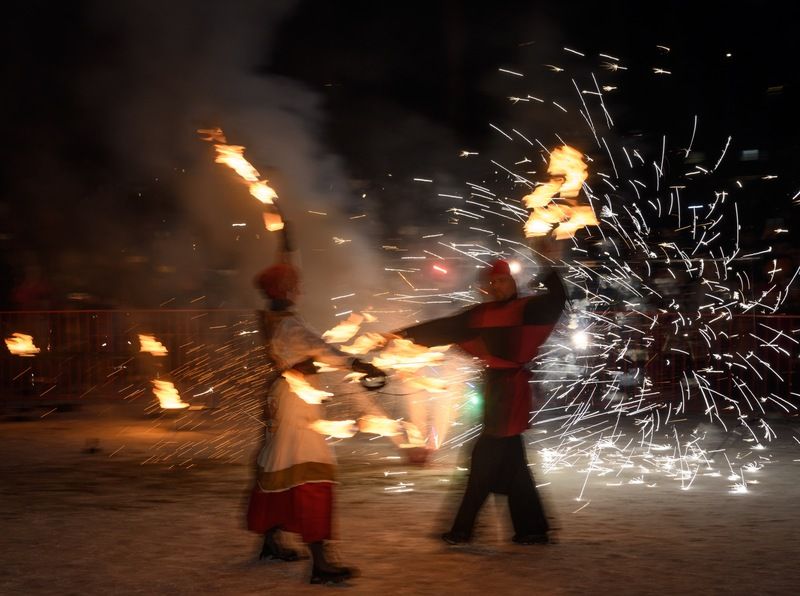 фаершоу, масленица, огонь, вереселень Фаершоу группы Вереселеньphoto preview