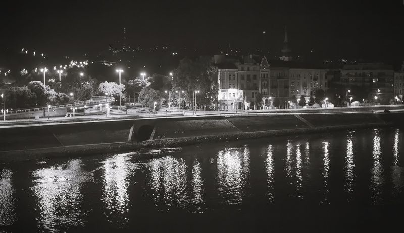 Будапешт Ночь, улица, фонари.photo preview