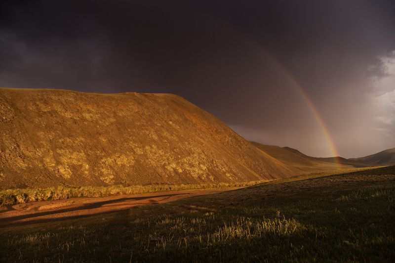 горный алтай, алтай, сайлюгемский национальный парк, закат На закатеphoto preview