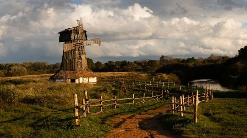 пушкинские горы, закат Пушкинские горы фото превью