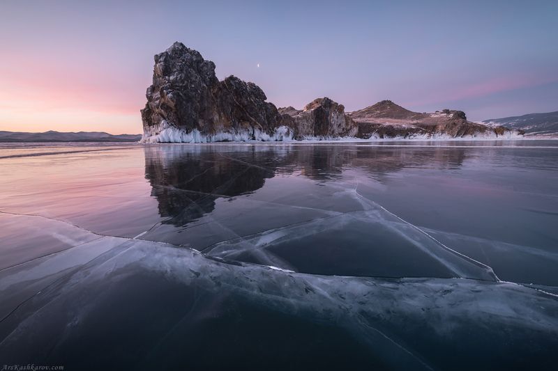 зимний байкал, байкальский лед, ольхон, малое море, чистый лёд \