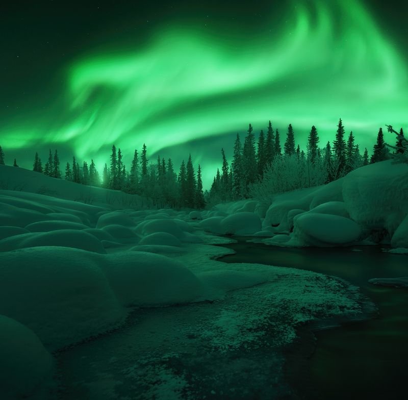 север, кольский, северноесияние, зима, фототур Ночь на Кольскомphoto preview